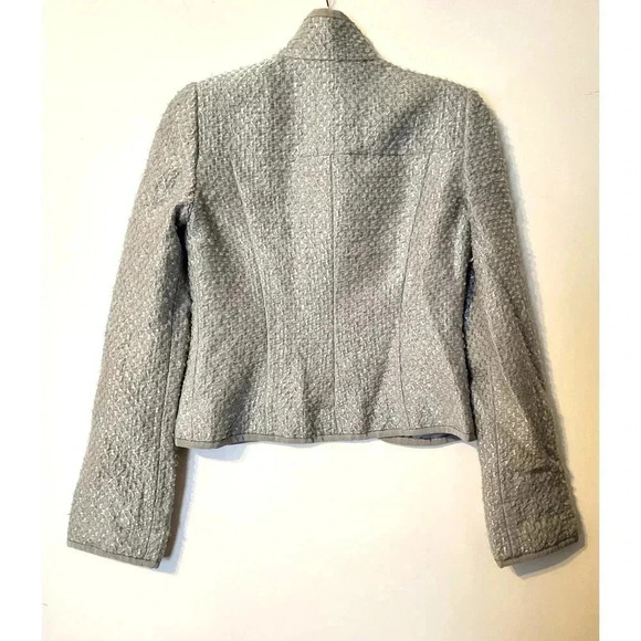 Armani Collezioni Wool & Mohair Jacket – Light Grey Size 4 - Picture 6 of 9